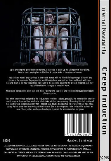 Infernal Restraints - Creep Induction | Belrose | DVD(back cover)
