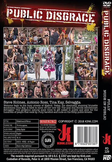 Fully Nude in Public | Kink.com | DVD(back cover)