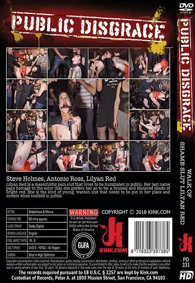 Walk of Shame Slut Lilyan Red | Kink.com | DVD(back cover)