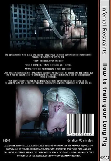 Infernal restraints - How To Train Your Long Pig | Belrose | DVD(back cover)