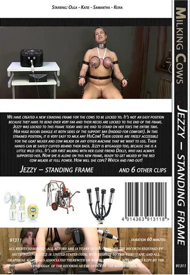 Milking Cows - Jezzy: Standing Frame | Belrose | DVD(back cover)