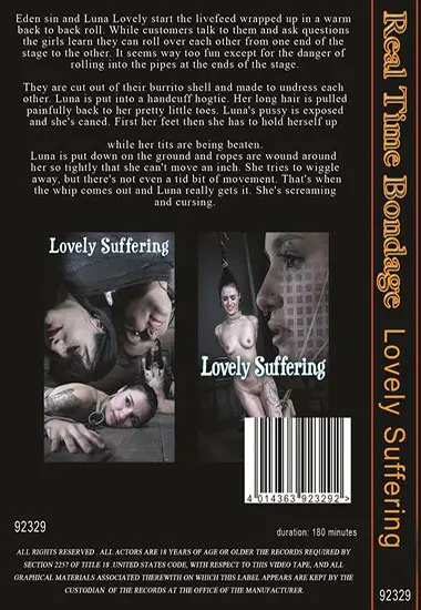 Real Time Bondage - Lovely Suffering | Belrose | DVD(back cover)