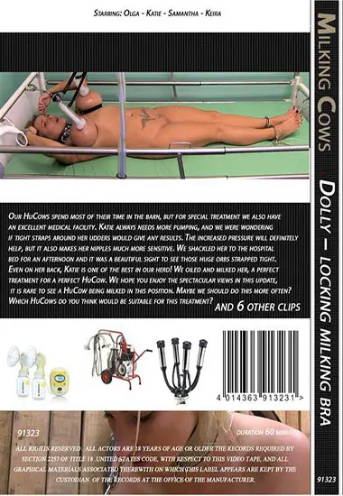 Milking Cows - Dolly, Locking Milking Bra | Belrose | DVD(back cover)