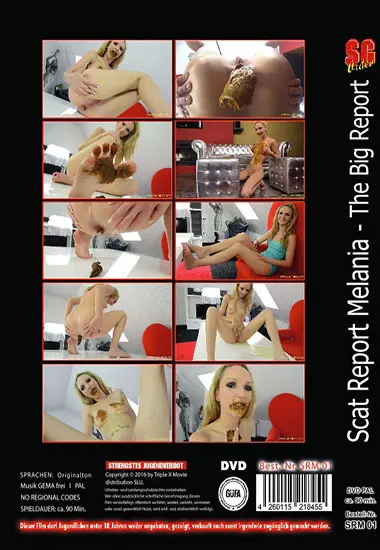 Scat report Melania - The Big Report | SG-Video | DVD(back cover)