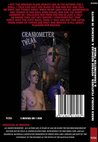 Insex Double Features - Hotbox Redhead andamp; Ingenue In White | Belrose | DVD(back cover)