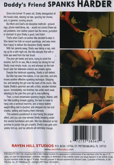 Daddyand#180;s friend spanks harder | Unknown(back cover)