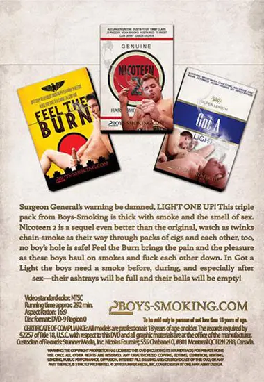 Light One Up 3-Pack | BOYS SMOKING | DVD(back cover)