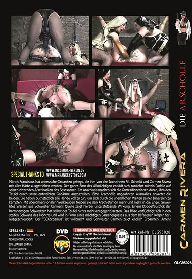 Die Arschhand#246;lle | Carmen Rivera | DVD(back cover)