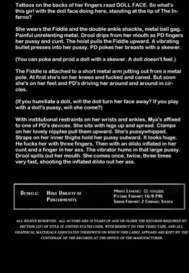 Insex Archives - Doll Face | Unknown(back cover)