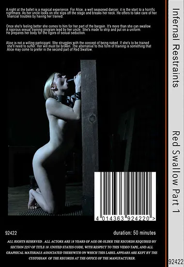 Infernal Restraints - Red Swallow Part 1 | Belrose | DVD(back cover)