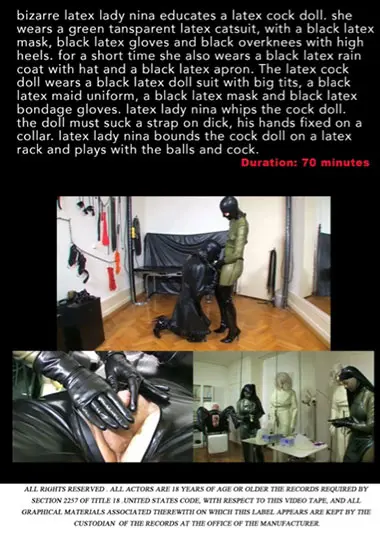 Bizarre Latex Lady Nina(Unknown) at sexvideoall.com(back cover)