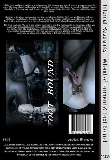 Infernal Restraints - Wheel of Torment andamp; Foot Bound | Belrose | DVD(back cover)