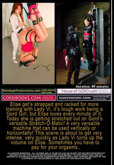 Strapped, Racked andamp; Zapped(House of Gord)(back cover)