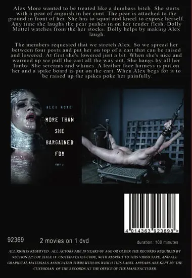 More Than She Bargained For(Real Time B.)(back cover)