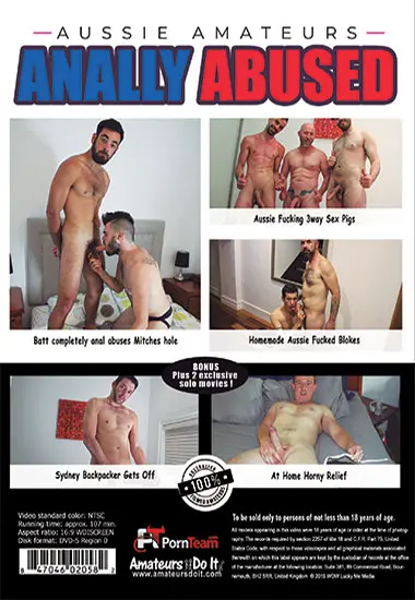 AMATEURS DO IT - Anally Abused | Unknown(back cover)