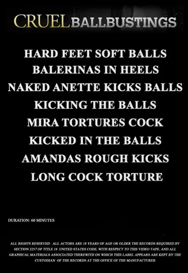 Cruel Ballbusting Hard Feet Soft Balls | Unknown(back cover)