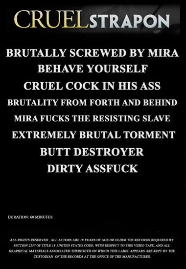 Brutally screwed by Mira | Unknown(back cover)