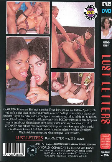 Lust Letters | VTO | DVD, Download, VOD(back cover)