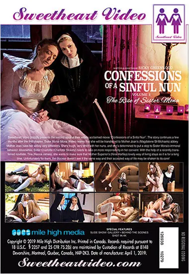 Confessions of a Sinful Nun Vol. 2: The Rise Of Sister Mona(Sweetheart Video)(back cover)