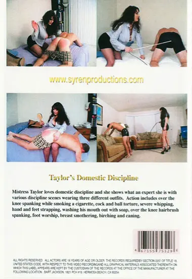 Syren Productions - Taylorand#180;s Domestic Discipline | Unknown(back cover)