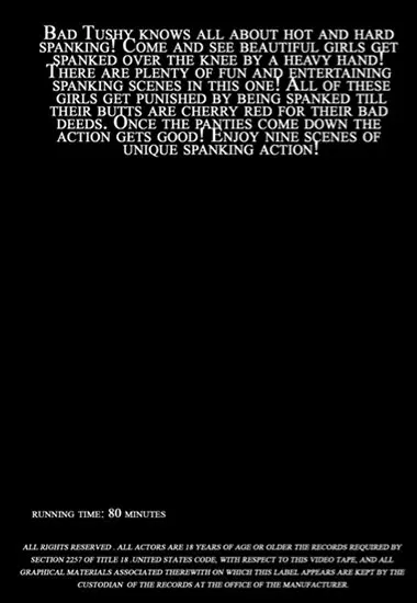 Bad Tushy 1 | Unknown(back cover)
