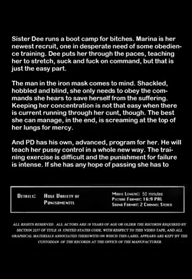 Freedom in Pain | Insex(back cover)