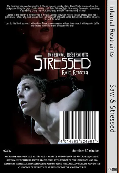 Infernal Restraints - Saw andamp; Stressed | Belrose | DVD(back cover)