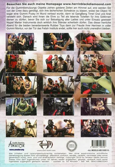 Die Gummipuppen Orgie - Lady Blackdiamond | AMATOR | DVD(back cover)