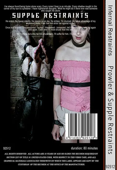 Infernal Restraints - Prawler andamp; Supple Restraints | Belrose | DVD(back cover)
