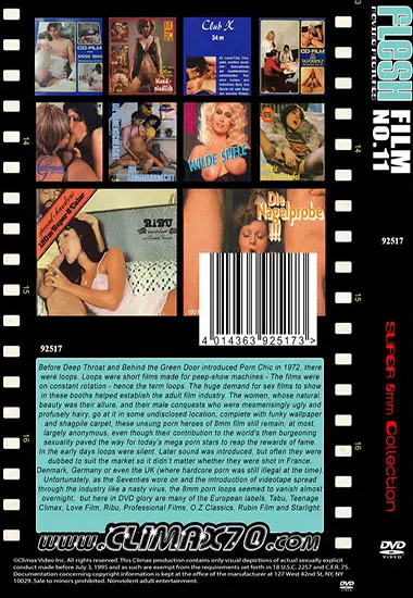 CLIMAX - Flesh Film No. 11 | Belrose | DVD(back cover)