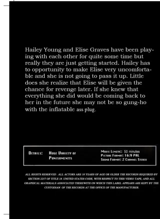 Saturday Night Fever | Insex | DVD(back cover)