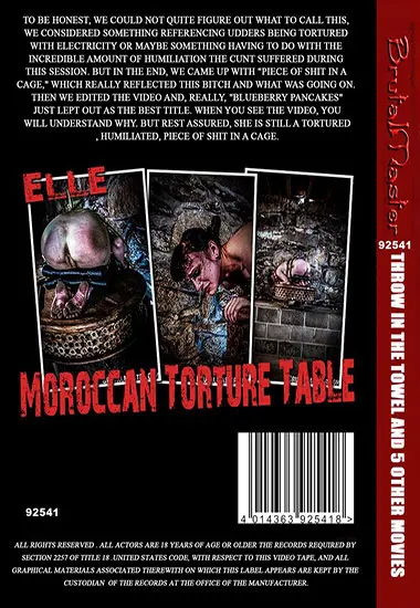 Brutal Master - Throw In The Towel And 5 Other Movies | Belrose | DVD(back cover)