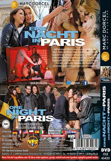 Eine Nacht In Paris | MARC DORCEL | DVD(back cover)
