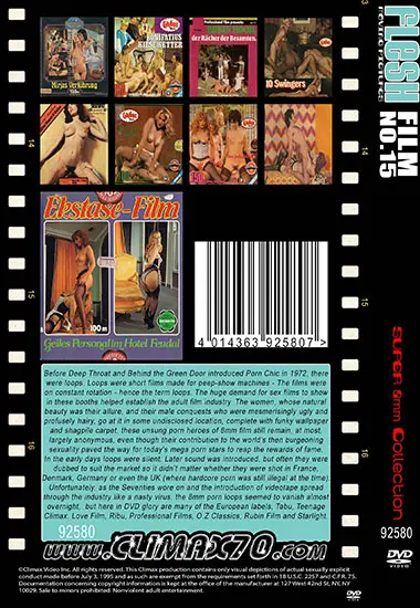 Flesh Film No.15 | Belrose | DVD(back cover)