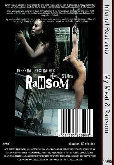 Infernal Restraints - My Meat andamp; Ransom | Belrose | DVD(back cover)