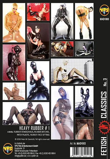 FETISH CLASSICS No.3 andquot;Heavy Rubber #1andquot; (4xDVDs) | MARQUIS | DVD(back cover)