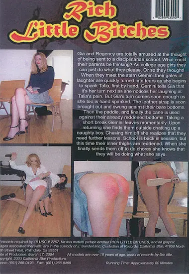 Rich Little Bitches | Whipped Woman | DVD(back cover)
