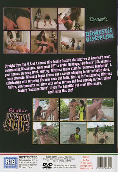 Taylorand#180;s Domestic Discipline andamp; Amritaand#180;s Vacation Slave | Unknown(back cover)