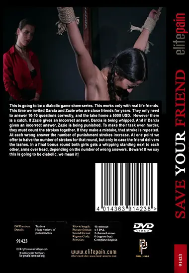 Elite Pain - Save Your Friend | Belrose | DVD(back cover)