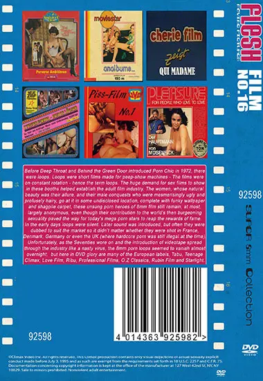 CLIMAX - Flesh Film No. 16 | Belrose | DVD(back cover)