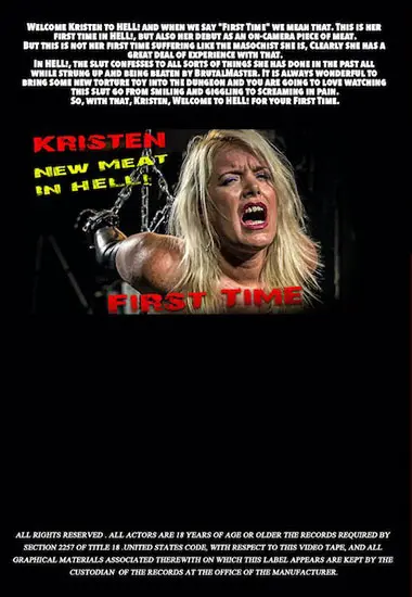 Kristen First Time | BRUTAL MASTER(back cover)