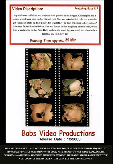 Babs Video - Abusing my Wife | Unknown(back cover)