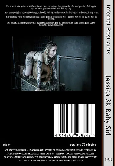 BDSM 2 Infernal Restraints - Jessica 3K Baby Sid(Belrose)(back cover)