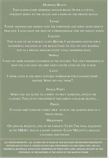 Milena Velba - Morning Beach | Unknown(back cover)