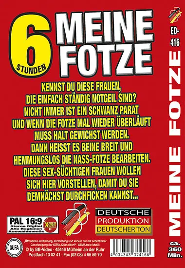 Meine Fotze | BB-Video | DVD, Download, VOD(back cover)