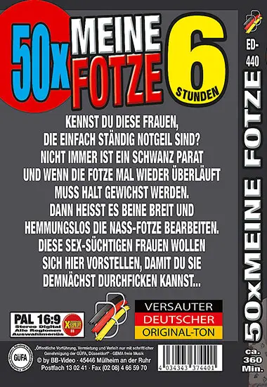 50x Meine Fotze | BB-Video | DVD, Download, VOD(back cover)