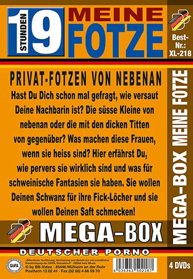 Meine Fotze (4xDVDs) | BB-Video | DVD(back cover)