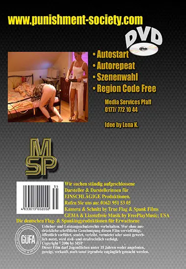 Classic Line: Die Geil Perverse Rohrstockklinik | LENA K. | DVD(back cover)