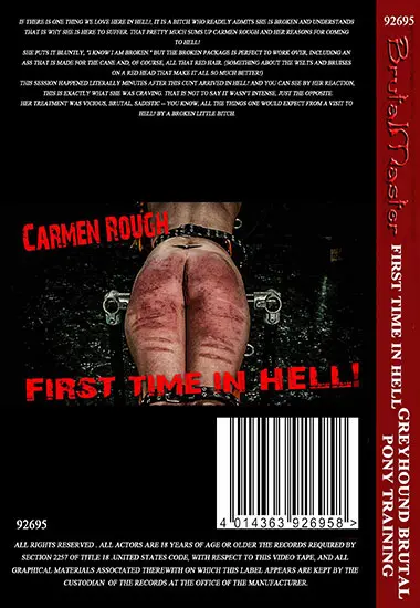 Brutal Master - First Time In Hell / Greyhound Brutal Pony Training | Belrose | DVD(back cover)