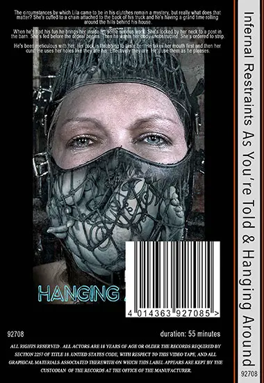 Infernal Restraints - Ass Youand#180;re Told | Belrose | DVD(back cover)